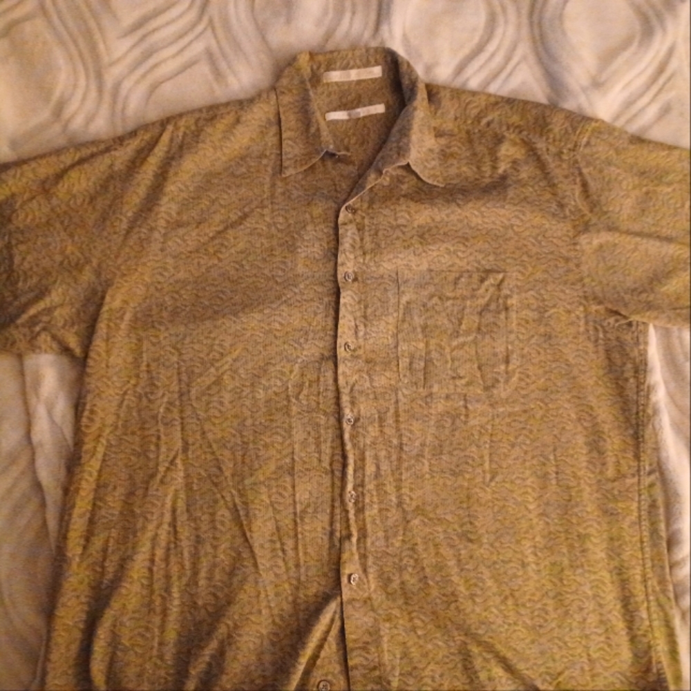 Perry Ellis mens size XL short sleeve button up